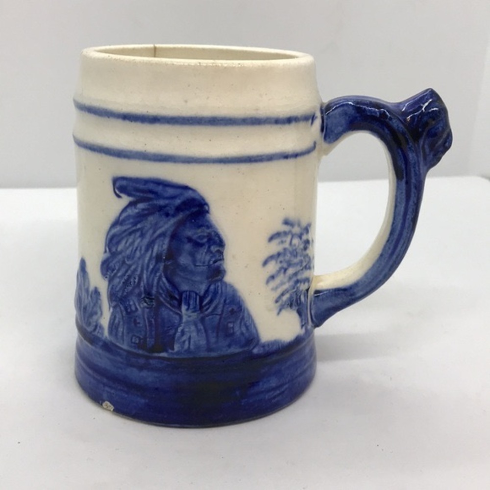 Rare Antique Old Sleepy Eye Pottery Mug
